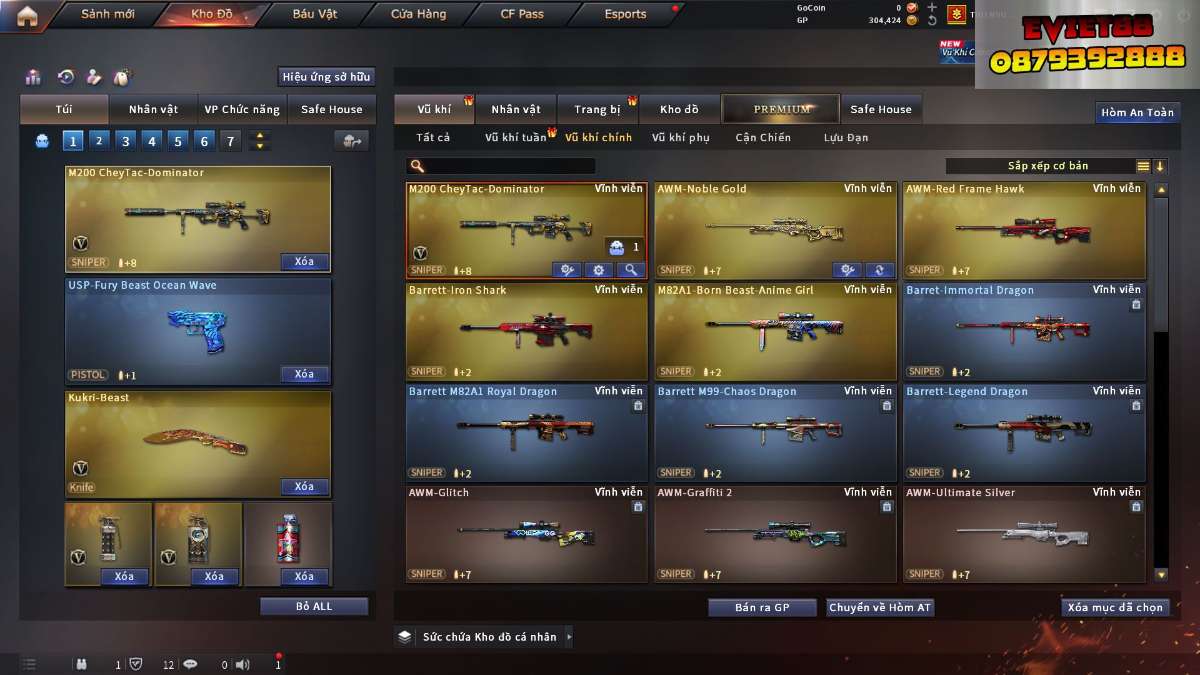 shop acc cf uy tin gia re